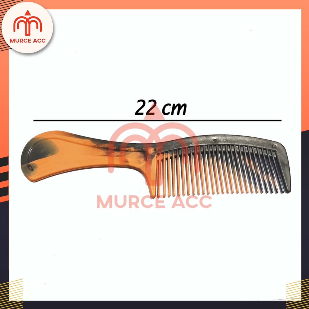 Sisir Rambut Jadul Coklat / Sisir Saku / Sisir Gagang Plastik