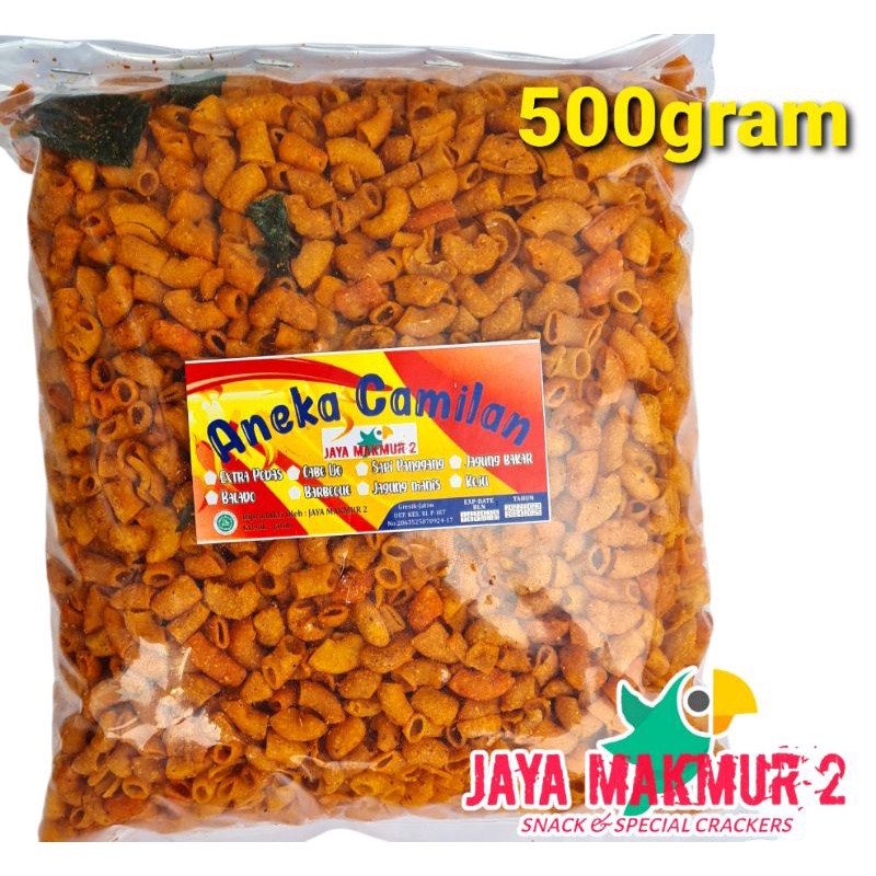 

makaroni pedas pipa 500gram varian rasa