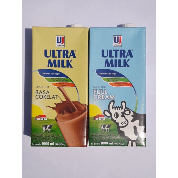 

SEHAT ITU PILIHAN" SUSU UHT ULTRA MILK FULL CREAM/COKLAT 1000ML