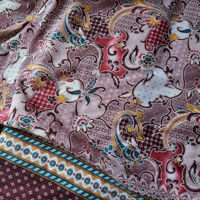 kain batik meteran murah bsy baju gamis dres rok