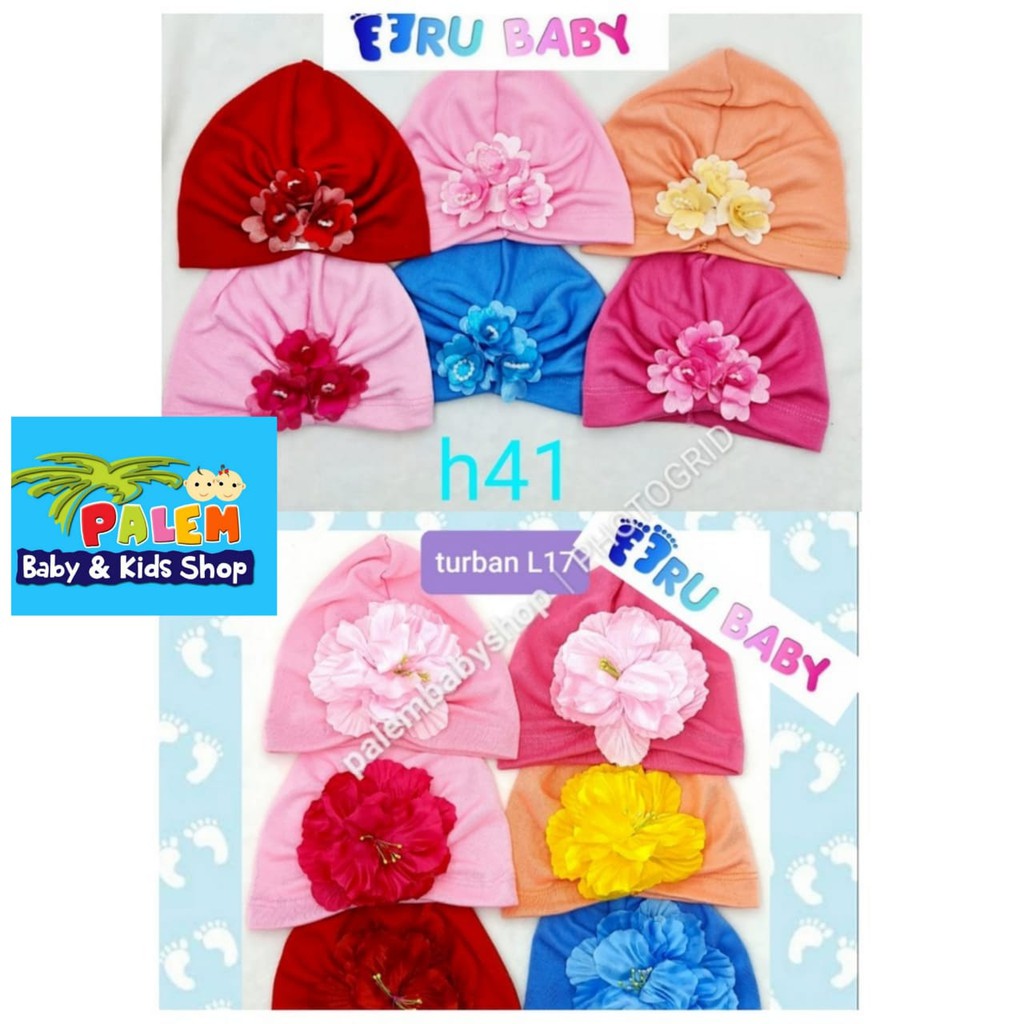 Eeru Baby Turban Baby terbaru usia 6-24BULAN