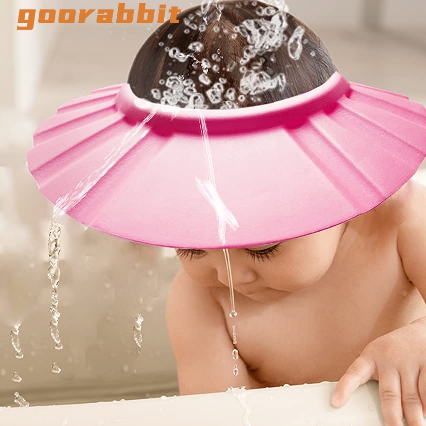 Topi shower cap Lembut adjustable Proteksi Mata Bayi / Anak