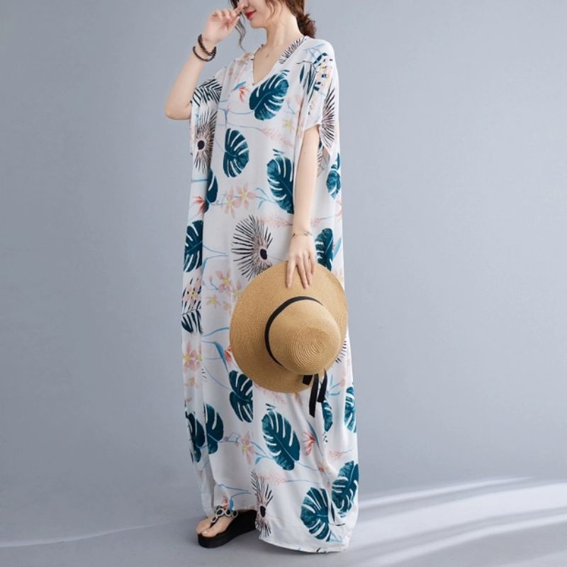 MDLV ~ 91017# Homewear Maxi Dressaxi Jumbo Import