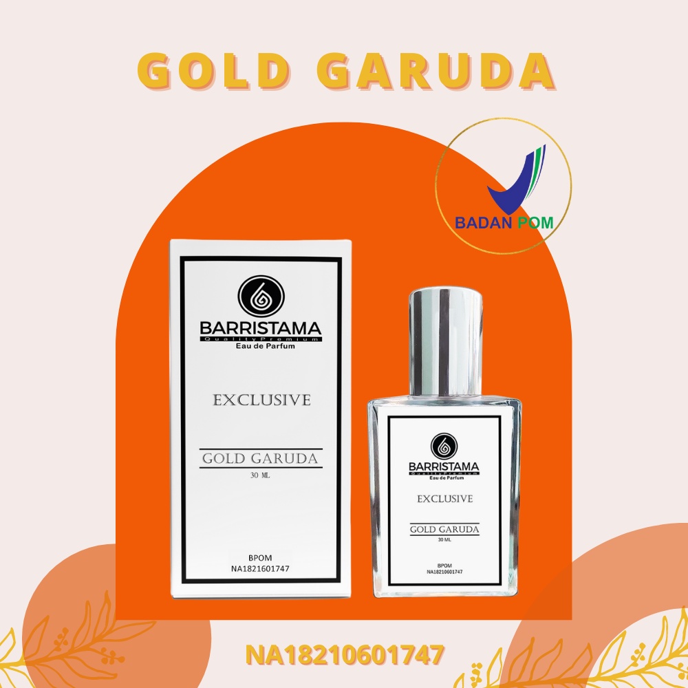 BARRISTAMA Gold Garuda Parfume - Inspired by EDT Garuda Indonesia - BPOM