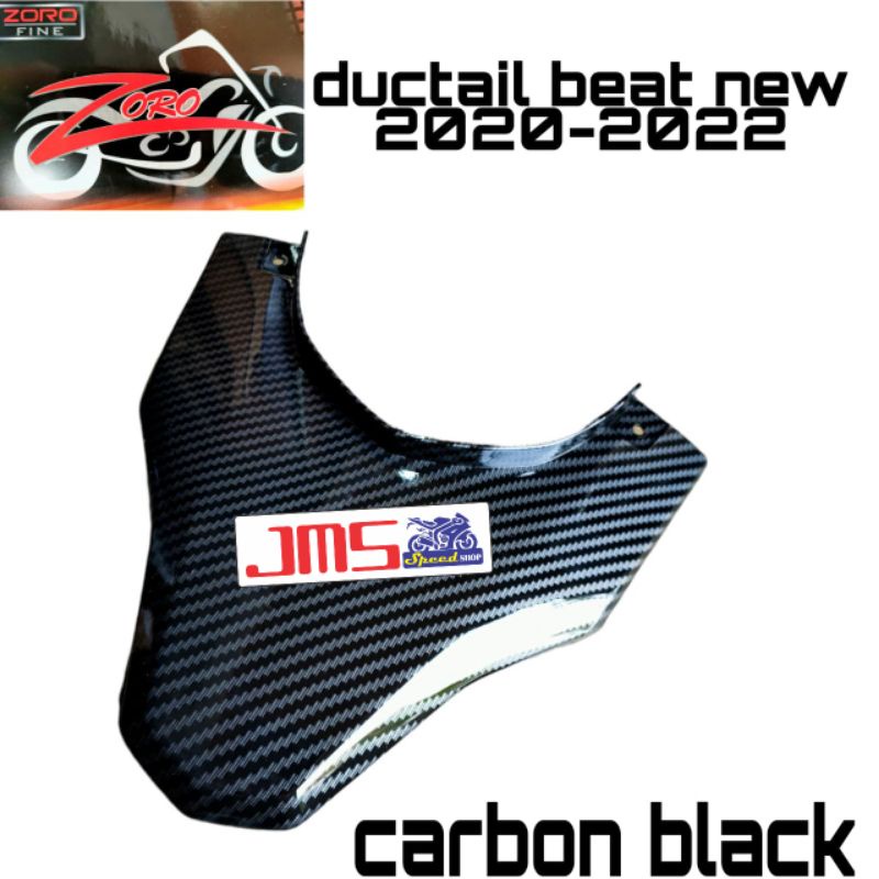 cover tutup carbon ducktail diatas lampu stop belakang beat new beat deluxe beat street new tahun 2020-2022 Zoro pnp