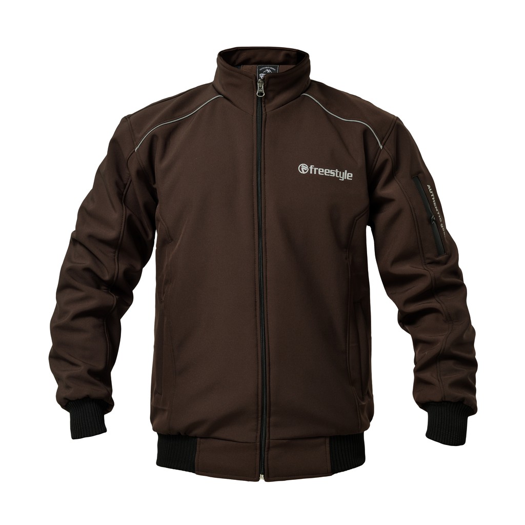 FREESTYLE JAKET  MOTOR  PRIA WARNA BROWN ANTI AIR BAHAN  