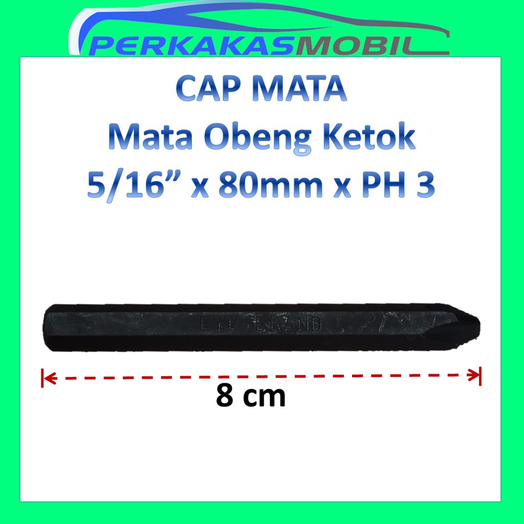 CAP MATA Mata Obeng Ketok 5/16" inchi x 80mm x PH 3 EYE BRAND Impact Driver Bit