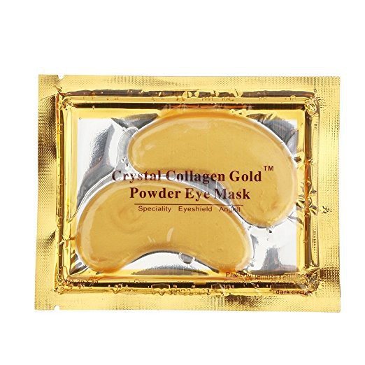 Masker Mata Gold Eye Crystal Collagen Mask Emas 24 K Eyemask Crystall Eyelid Patch . KPM-12