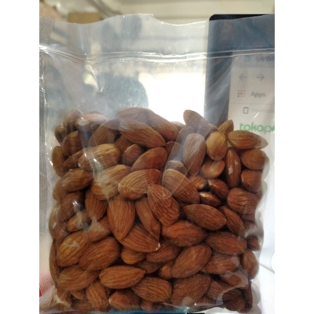 

Kacang Almond Mentah Utuh - Raw Almond Whole Repack 250gram