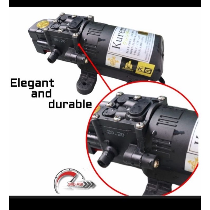 🇯🇵Paket Mesin 340psi 10A Otomatis Water Pump DC Dinamo Tekanan Tinggi Air Diafragma Elektrik Japan Quality