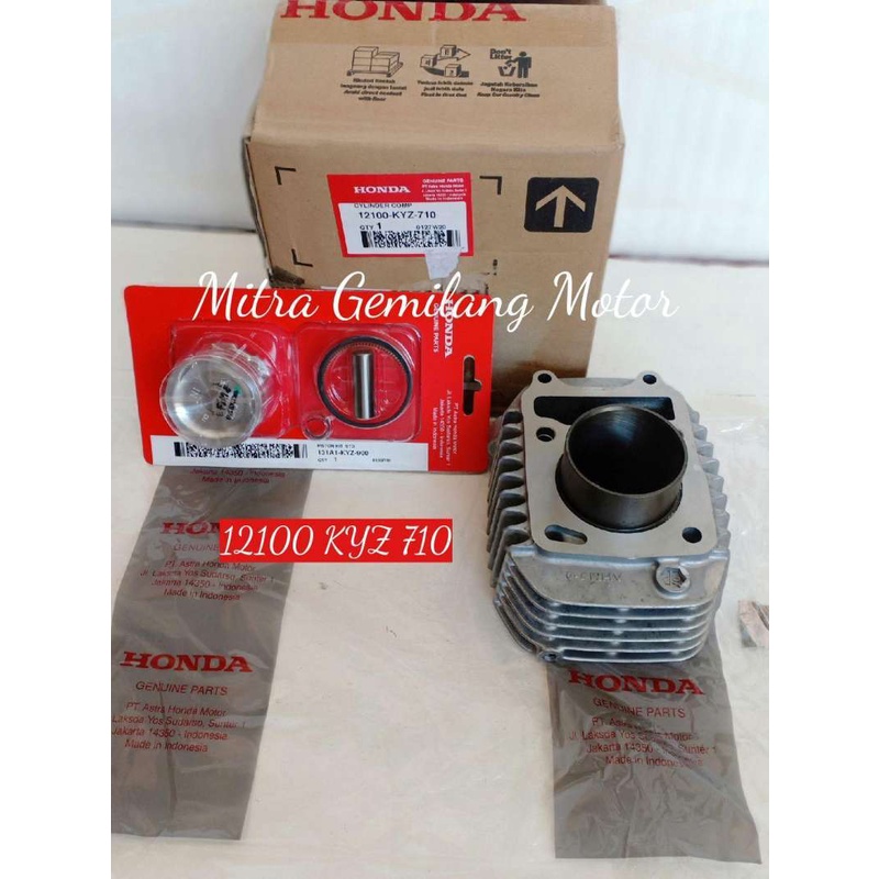 Kas Blok Piston LENGKAP Honda New Supra 125 Fi Injeksi ORI AHM
