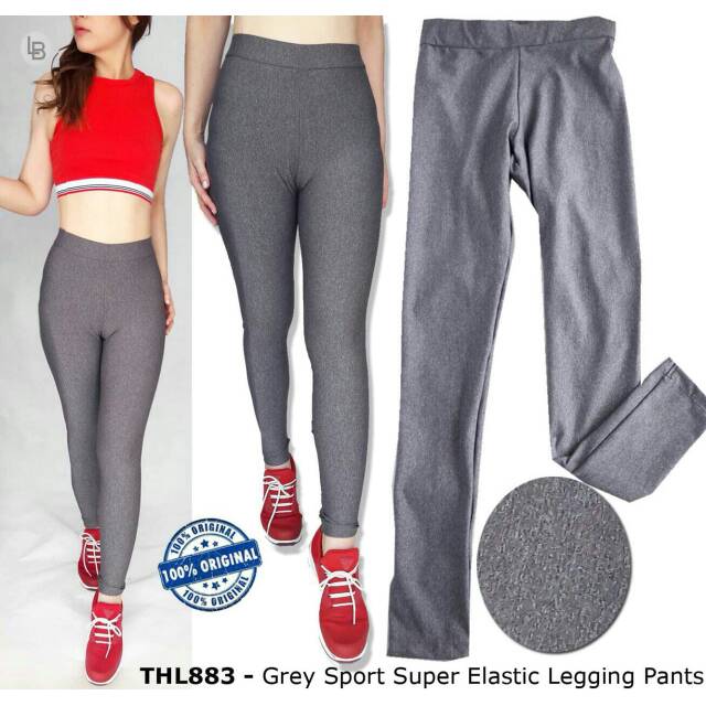 The Limited Grey Sport Super Elastic Legging Pants