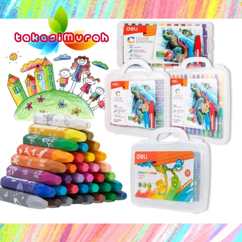 

Crayon oil Pastel Deli 24 - 36 warna Krayon Murah