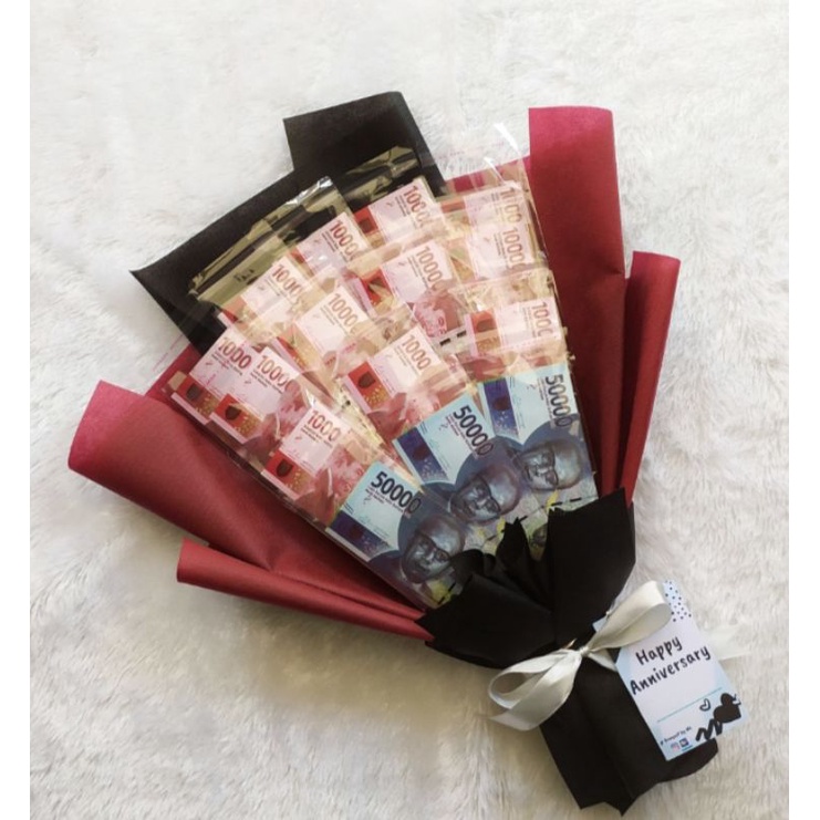 Buket uang palsu/15 slot/uang mainan/buket uang kosong/murah/bisa cod