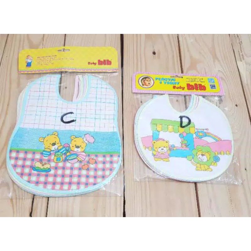 3pc_slaber bayi bib kecil / celemek bayi / tatakan Iler bayi / Tatakan makan bayi / slaber bib kecil