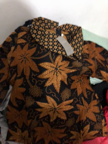 Batik Wanita Blouse Atasan Kerah Besar  S-m-l-xl-xxl-3l-4l-5l