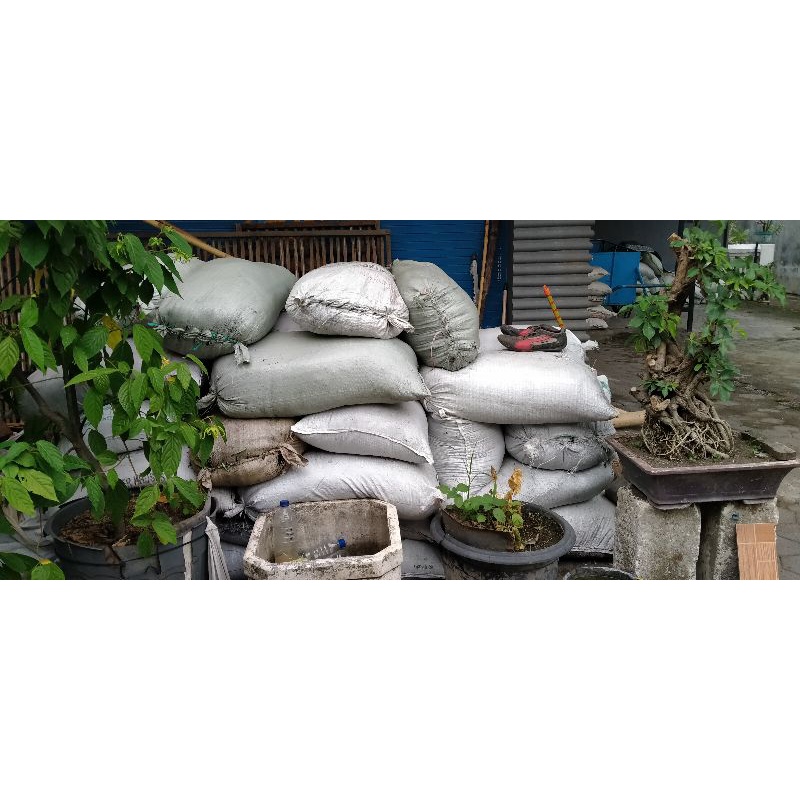 Sekam bakar karungan,media tanam sekam bakar sak bobot 10kg