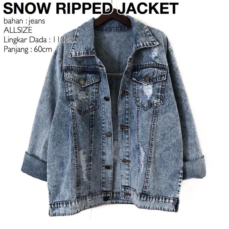 SNOW RIPPED JACKET LAVVELA