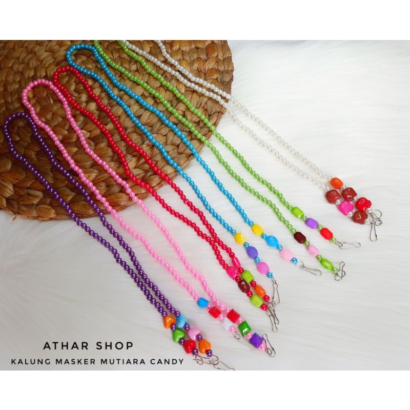 Athar shop strap mask earloop tali masker headloop kalung masker mutiara