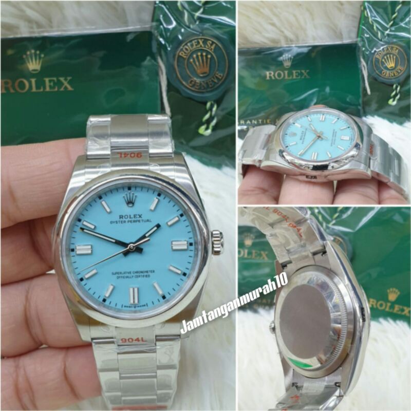 JAM TANGAN WANITA ROLEX MESIN SWISS EWF AUTOMATIC RANTE SILVER