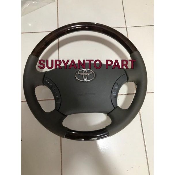 airbag stir dan Lingkar Stir kayu Toyota Innova/Fortuner/Hilux Lama(Original)