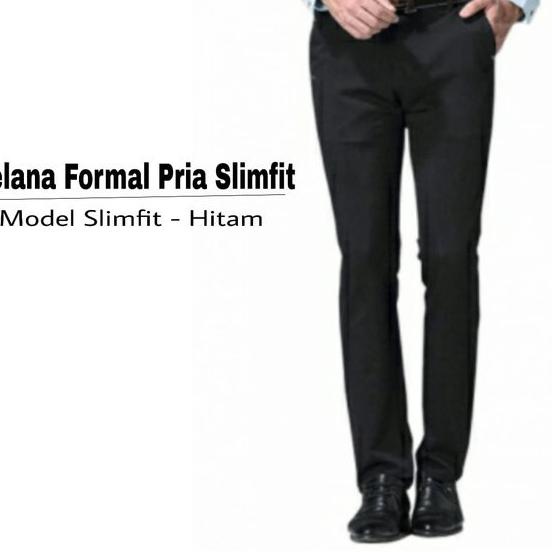 ➧ CELANA KANTOR FORMAL PRIA SLIMFIT BAHAN DASAR KAIN TEFLON ❅