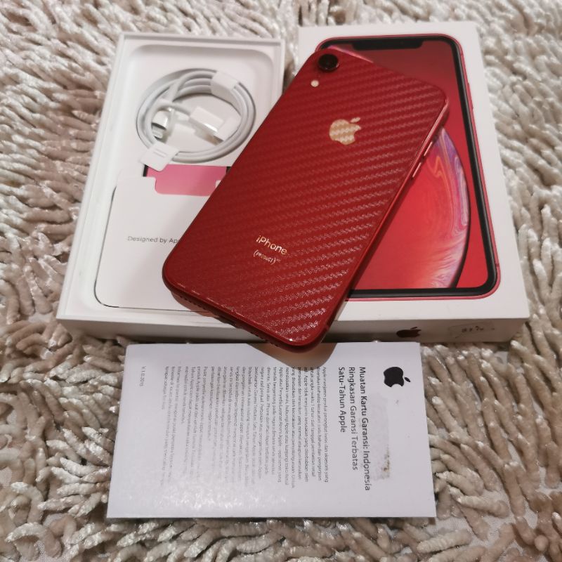 iPhone XR 128GB resmi iBox fulset normal semua