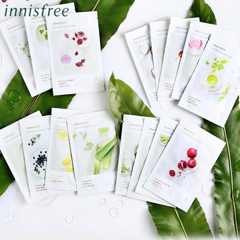 [100% ORI] INNISFREE MY REAL SQUEEZE SHEET MASK 1PC 23ML 100% ORI KOREA MASKER