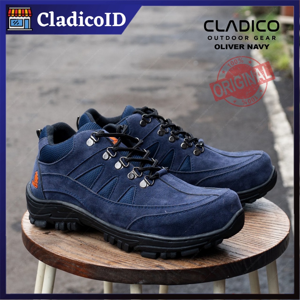 OLIVER Sepatu Cladico Safety Ujung Besi Suede High Quality Boot Pendek Kerja Lapangan Outdoor Proyek Berkendara Sefty Shoes Cowok