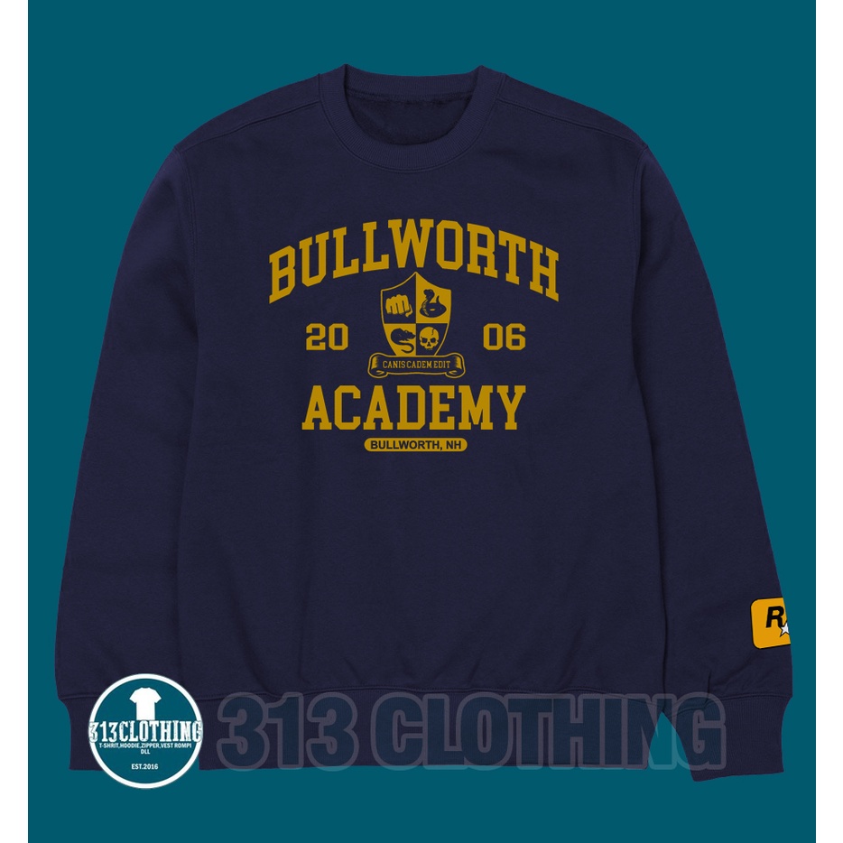 Jaket Sweater Bully Bullworth Crewneck Bullworth Academy