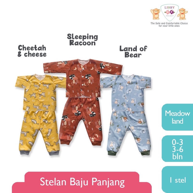 SETELAN LENGAN PANJANG LIBBY NEWBORN 0-3M/3-6M