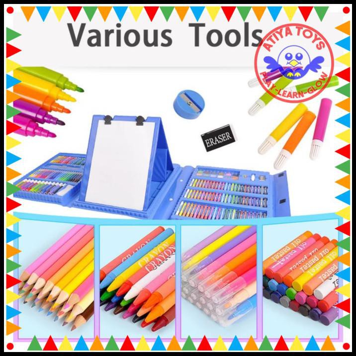 

Diskon Alat Gambar Lukis Menggambar Mewarnai Melukis Anak Draw Painting Set - Biru Muda