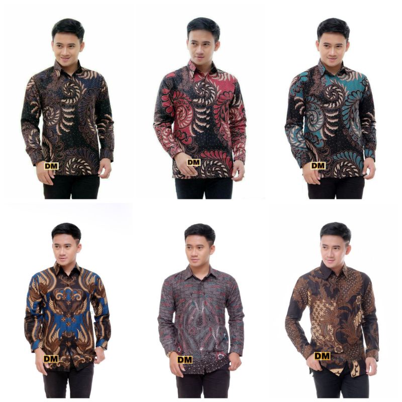 baju batik kemeja keren azmil size M L XL XXL TERMURAH