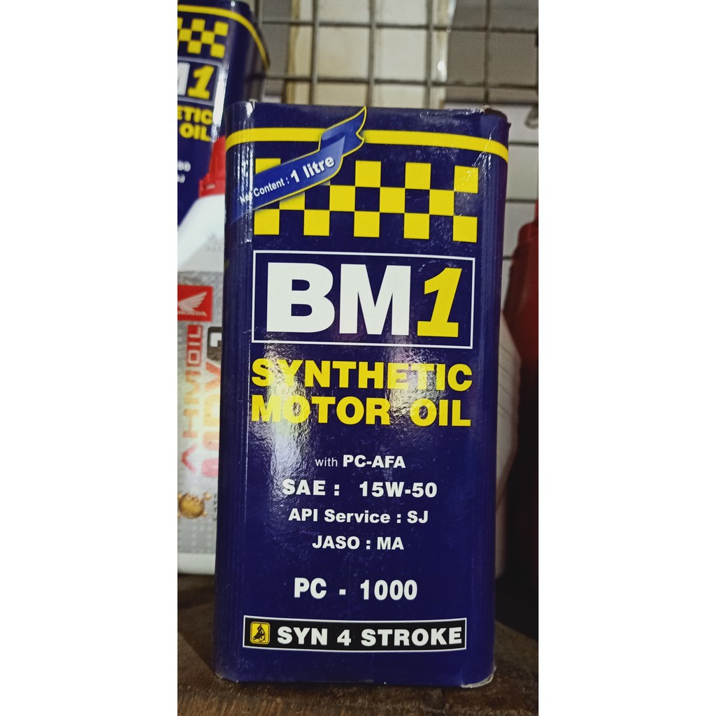 [4TAK] - BM1 BM ONE - 15W50 - 1 LITER - OLI MESIN 4TAK - NINJA 250cc/CBR150/CBR250/VIXION