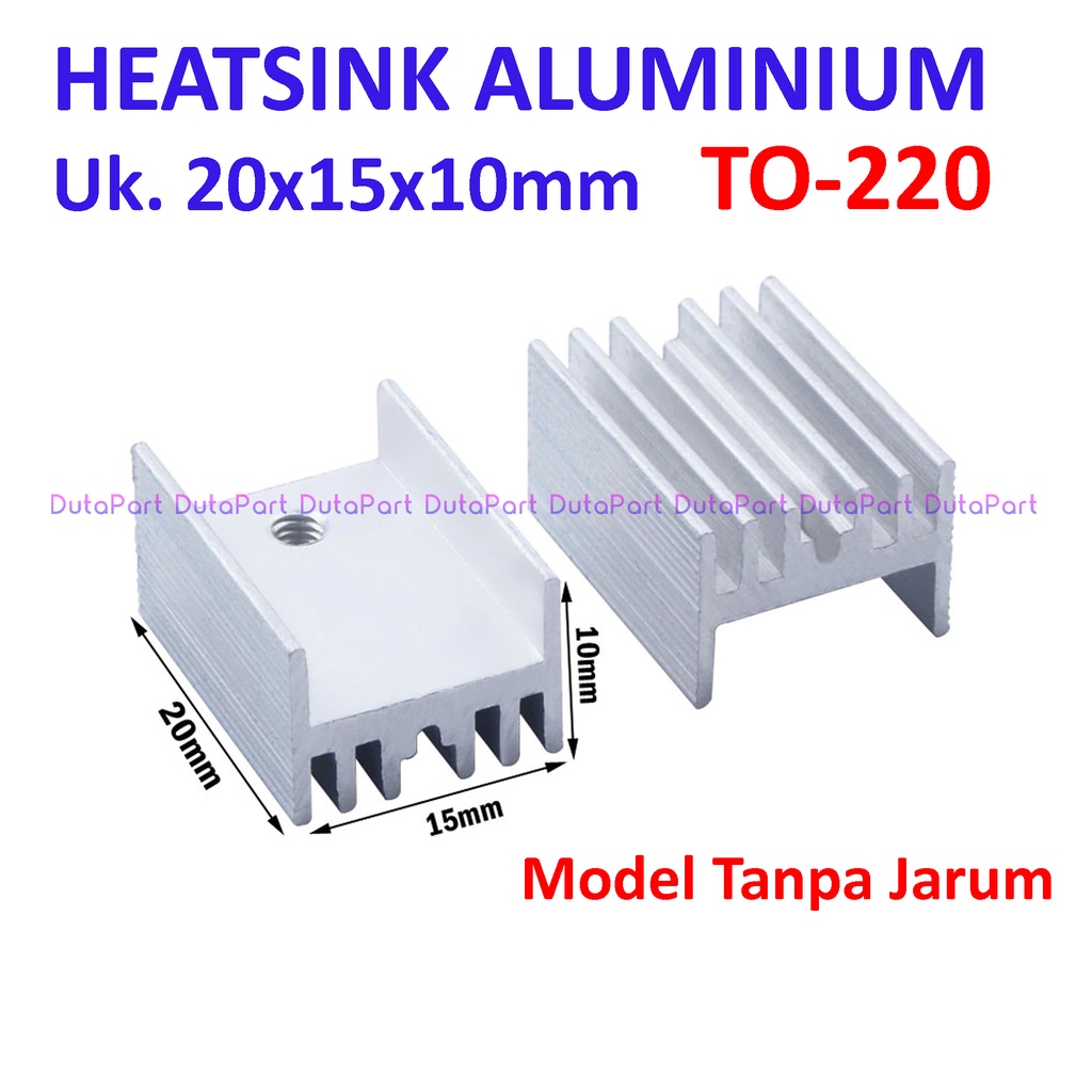 [Duta-TNG] Heatsink Aluminium Pendingin 20x15x10mm TO-220 TO220 Heat Sink IC 7805