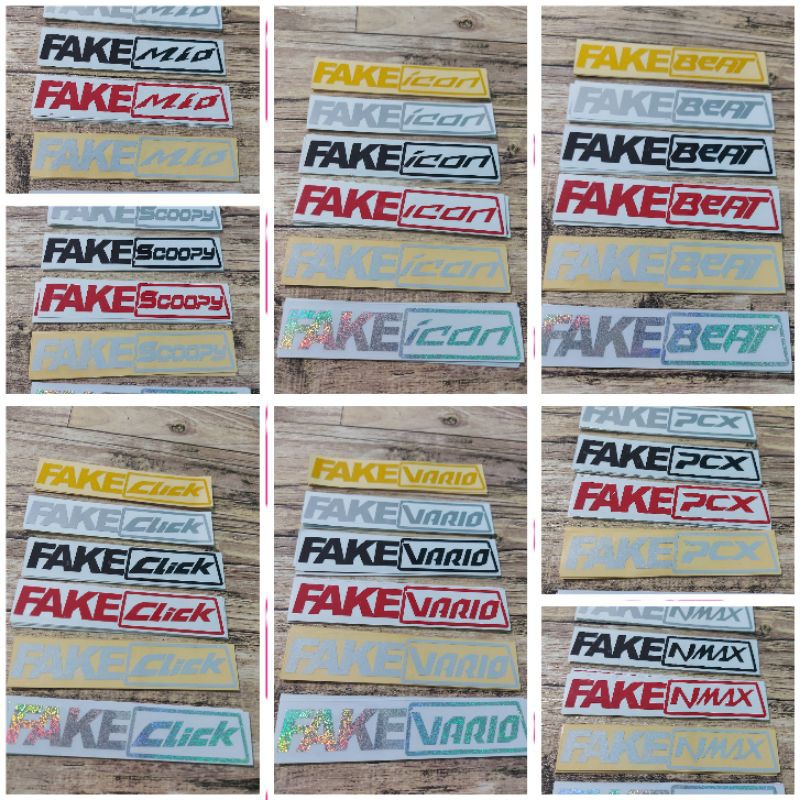 STICKER STIKER FAKE CUTTING