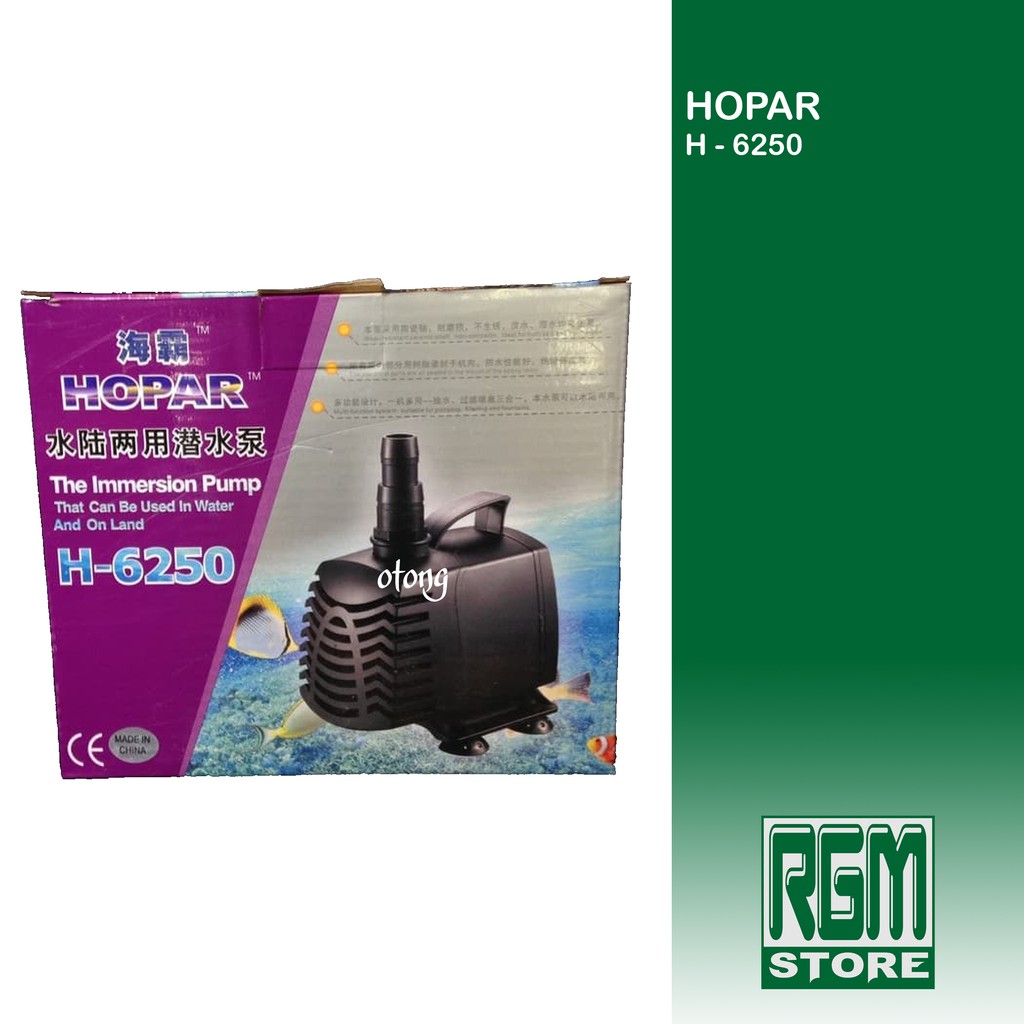 HOPAR H - 6250 H6250 Pompa Air Celup Pompa Kolam Aquarium Hidroponik