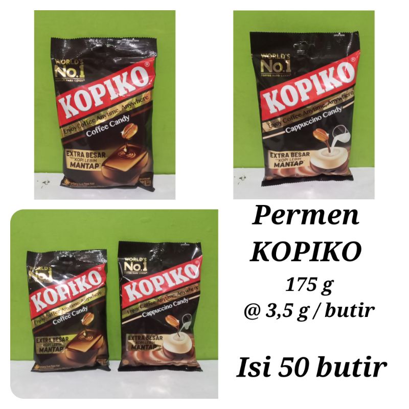 

Permen Kopiko Coffe Candy Extra lebih besar ( plastik )- 50 butir