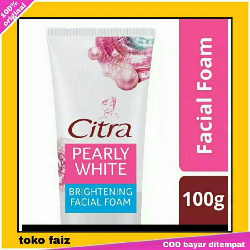 Pembersih muka Sabun wajah Citra Pearly White Facial Foam 100gr