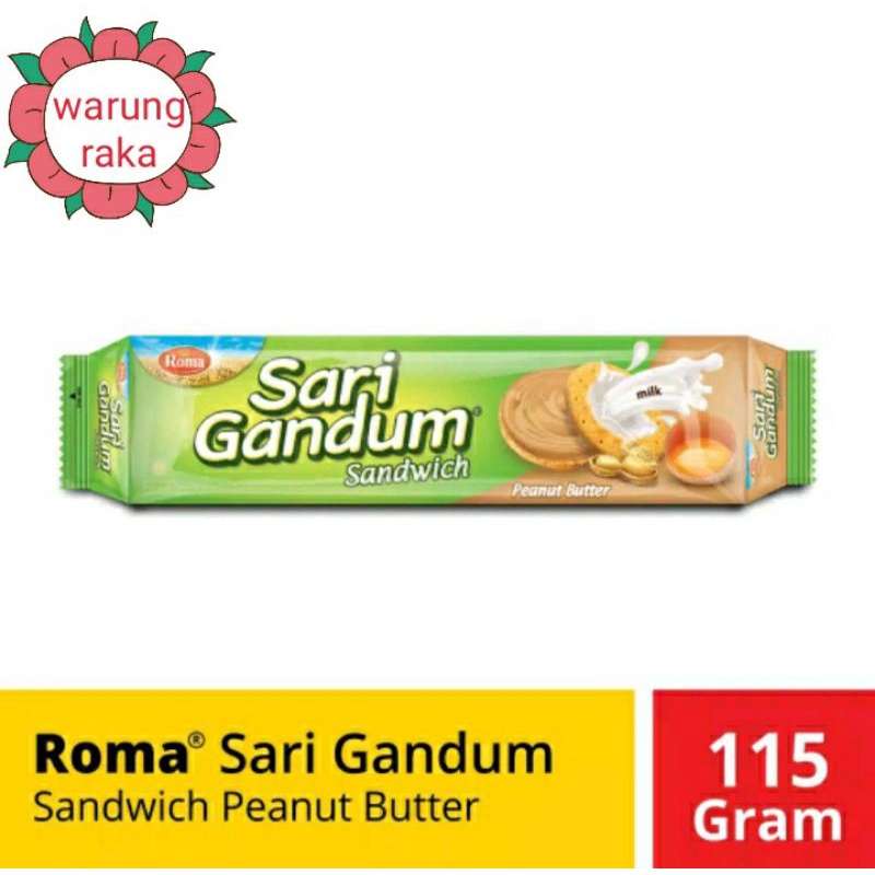 

roma,sari gandum sandwich,(115gram)