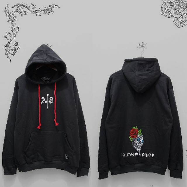 JAKET HOODIE ALIVE SUPPLY - HOODIE ALIVE SUPPLY - SWEATER ALIVE SUPPLY