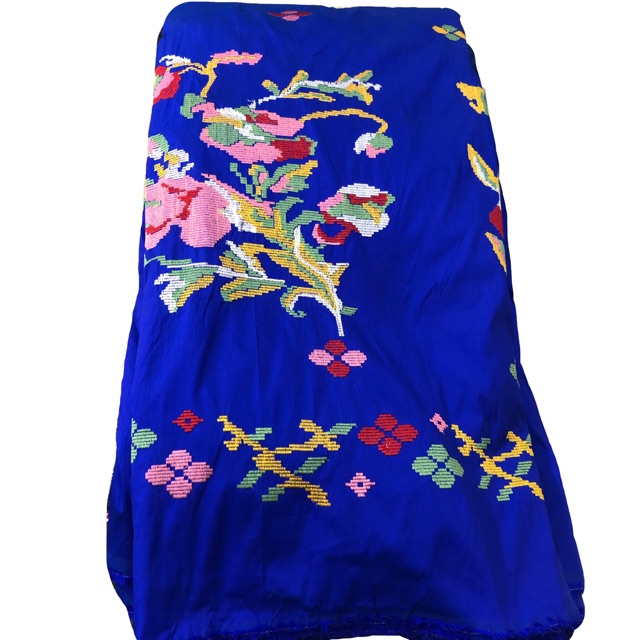 Kain Lagosi Bordir Meteran “Sutra Bangkok” (0,5 meter)