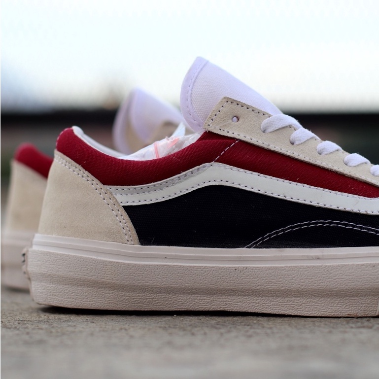 OLDSKOOL RETRO BLOCK DARK BLACK RED WHITE PREMIUM