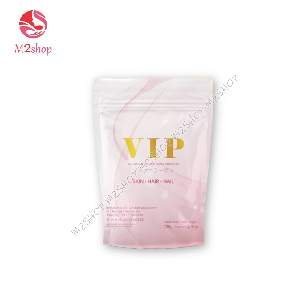 [ORI] Minuman VIP Collagen- whitening &amp; glowing drink - 1 pouch - Minuman Pemutih dan mencerahkan kulit