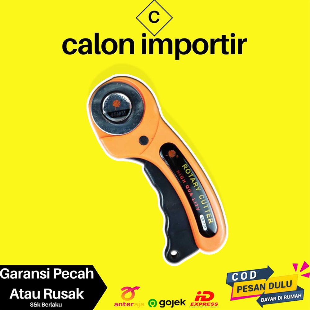 

Alat pemotong Pisau Rol Putar Mata Pisau Bulat Motong Benda Panjang Lebih Konsisten Prakarya Kreasi Kerajinan Cutter Rotary Roller Blade 45mm