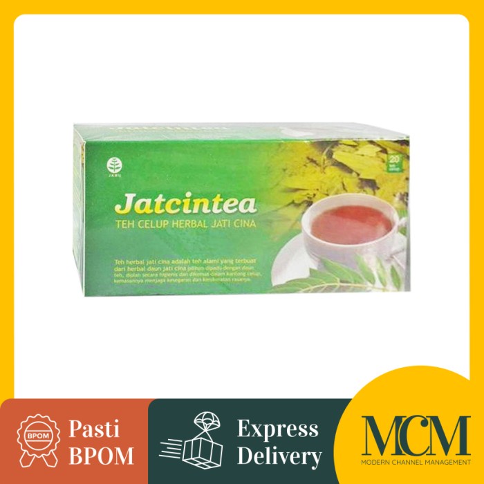 

ORIGINAL MURAH Teh Pelangsing Ampuh Teh Herbal Jatcintea - 20 Pcs