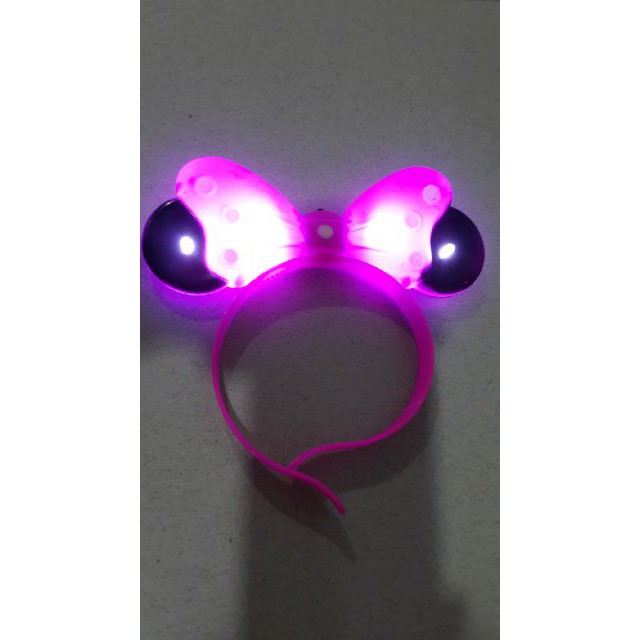 [CEV] Bando MIckey Mouse Minnie Mouse 4 lampu kedap kedip