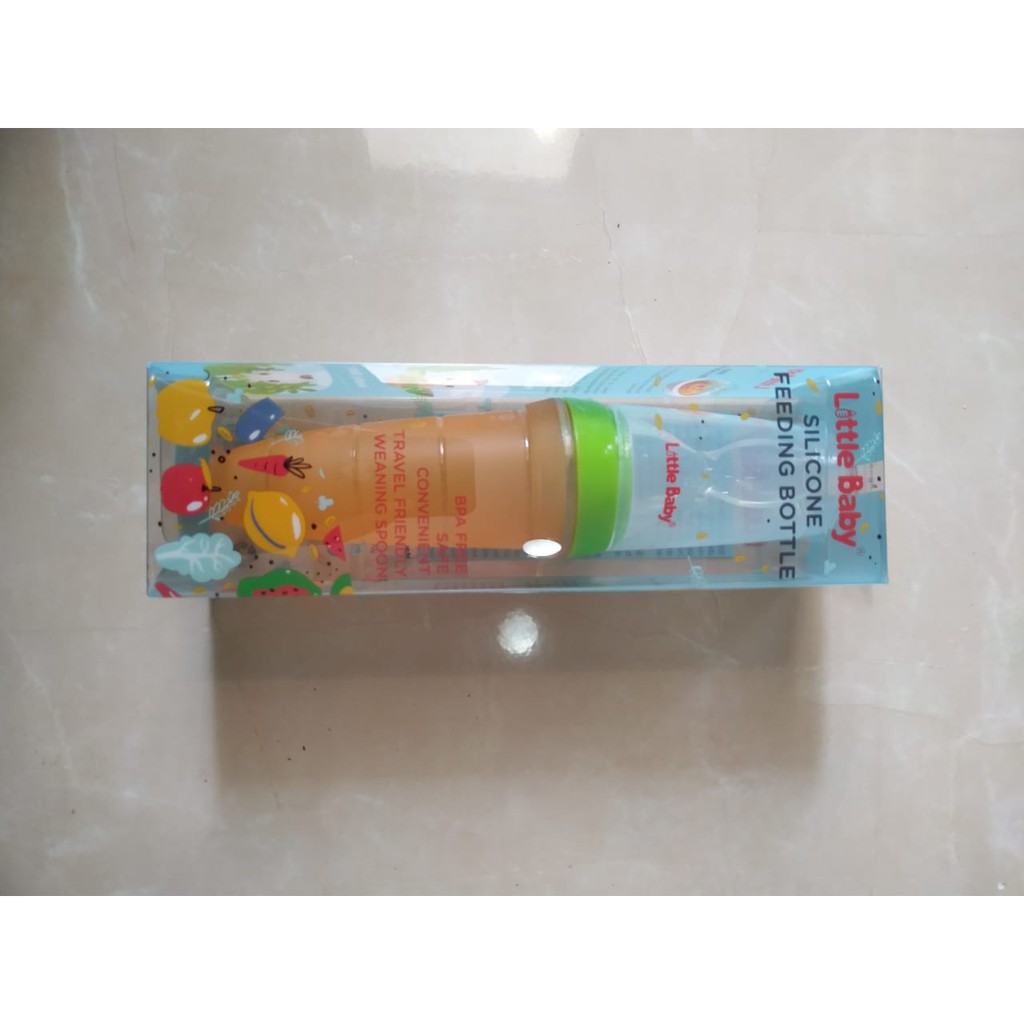 Little Baby Silicone Feeding Bottle / Squeeze Botol Sendok Silikon Bayi / Botol Sendok Silicone