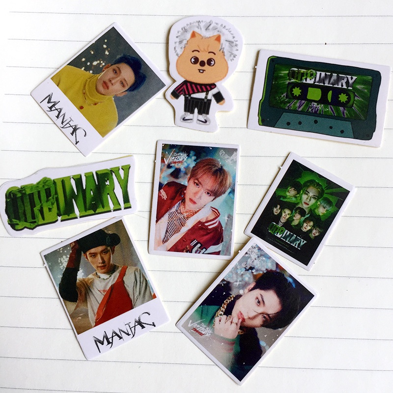 50pcs / Set Stiker Album Kpop Stray Kids Oddinary Untuk Dekorasi Skateboard / Laptop / Notebook LY