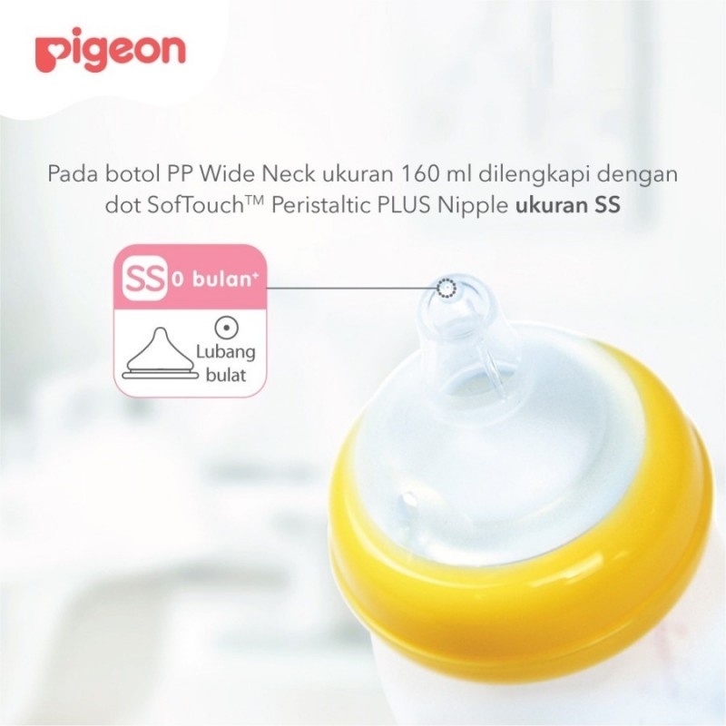 Pigeon Disney Botol Susu PP Clear Wide Neck 160 ml - Mickey Mouse